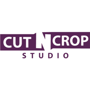 Cut n crop studio design logo